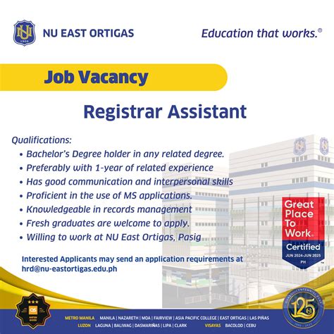 ortigas job hiring|112,000+ Jobs, Employment in Ortigas 20 June, 2024.